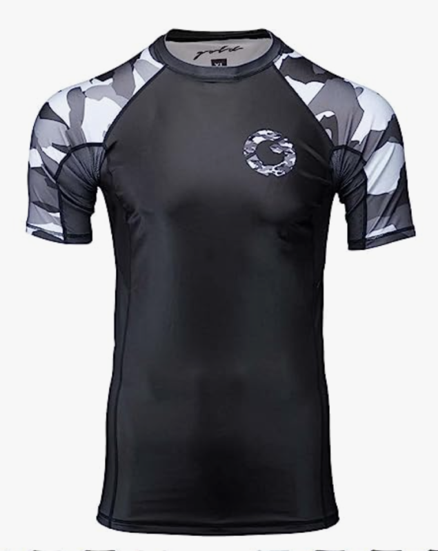 Gold BJJ Camo Rash Guard